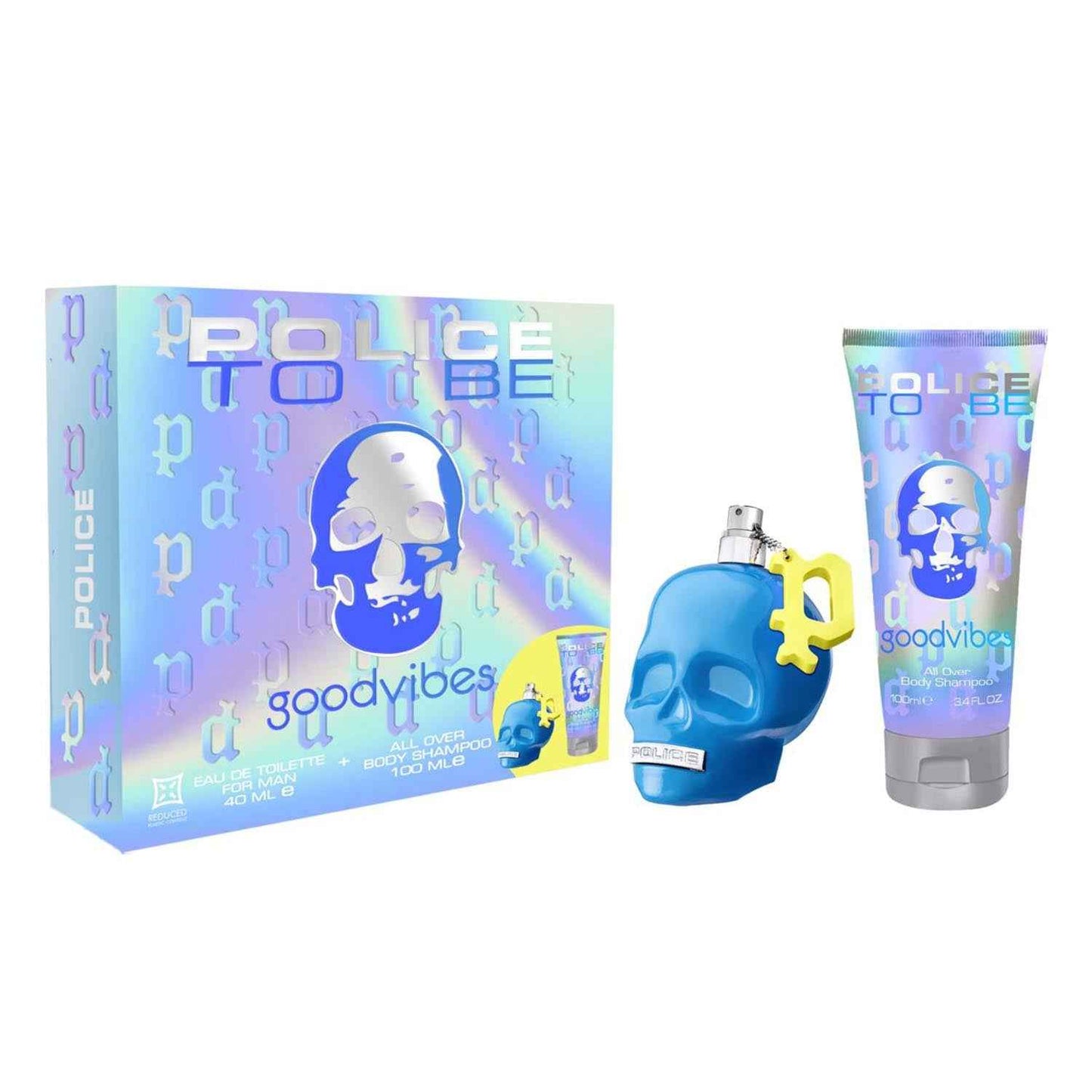 Police To Be Goodvibes Eau De Toilette For Men 40Ml Vaporizador + Shampoo Y Gel 100Ml