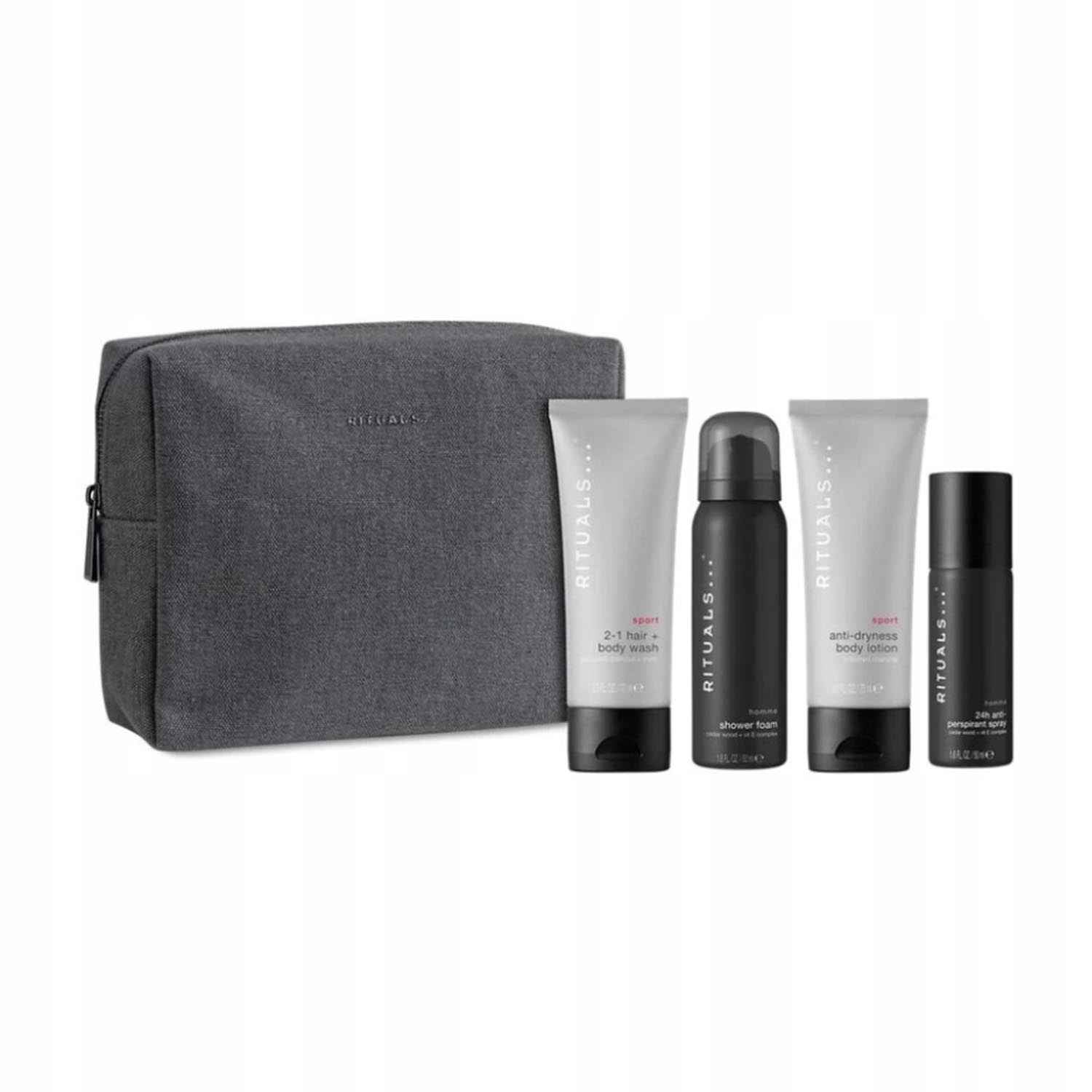 Rituals Homme Sport Gel De Baño 50Ml + Espuma De Baño 1U. + Locion Corporal Perfumada 1U. + Desodorante Spray 1U.