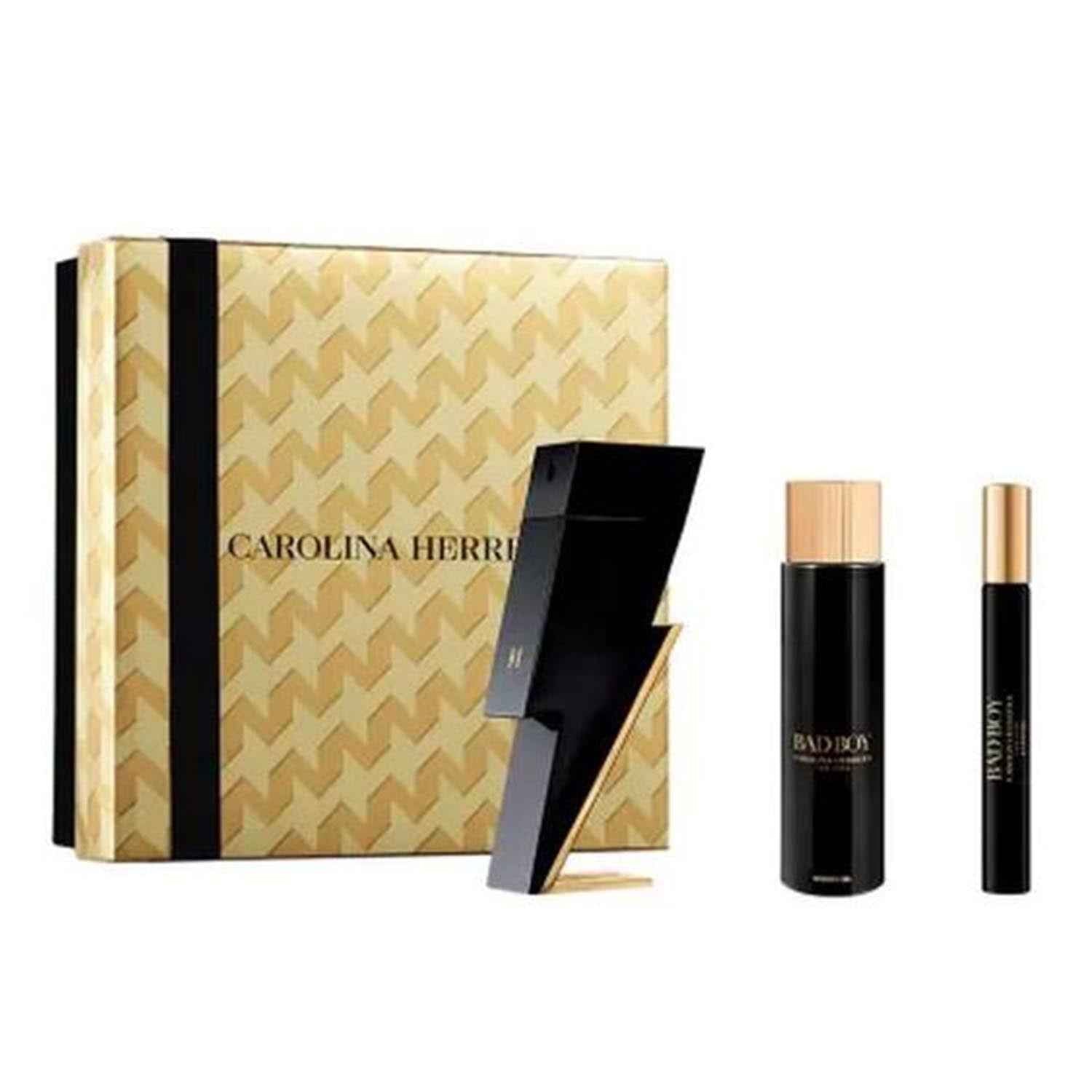 Carolina Herrera Bad Boy Eau De Parfum 100Ml + Gel De Baño 1U + Miniatura 10Ml