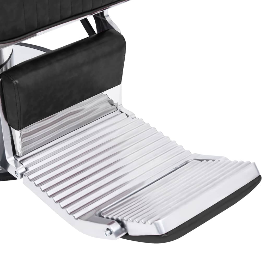 vidaXL Cadeira de barbeiro 68x69x116 cm couro artificial preto