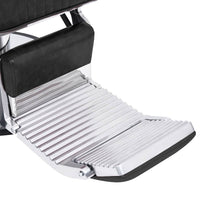 vidaXL Cadeira de barbeiro 68x69x116 cm couro artificial preto