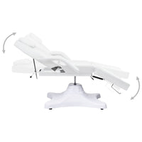 vidaXL Mesa de massagens 180x62x(86,5-118) cm branco