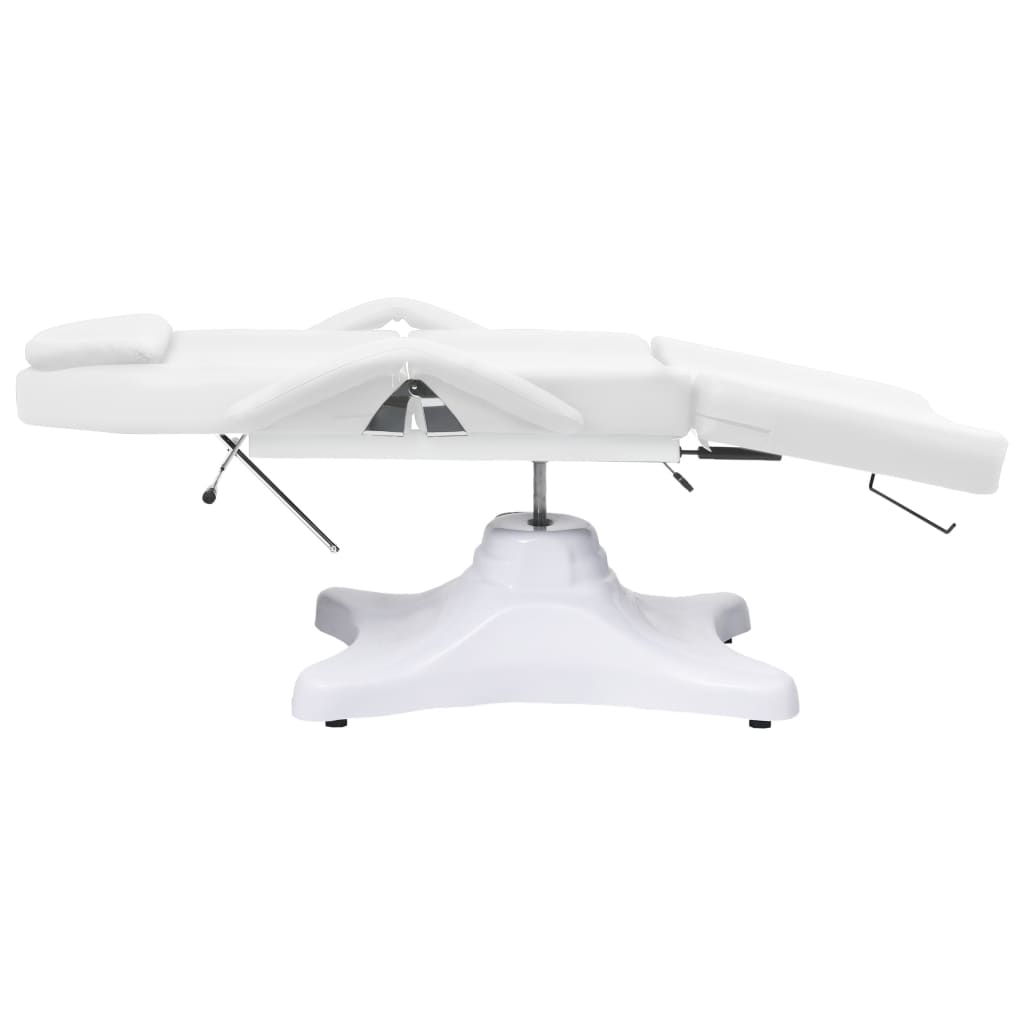 vidaXL Mesa de massagens 180x62x(86,5-118) cm branco