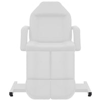 vidaXL Cadeira de esteticista couro artificial 180x62x78 cm branco