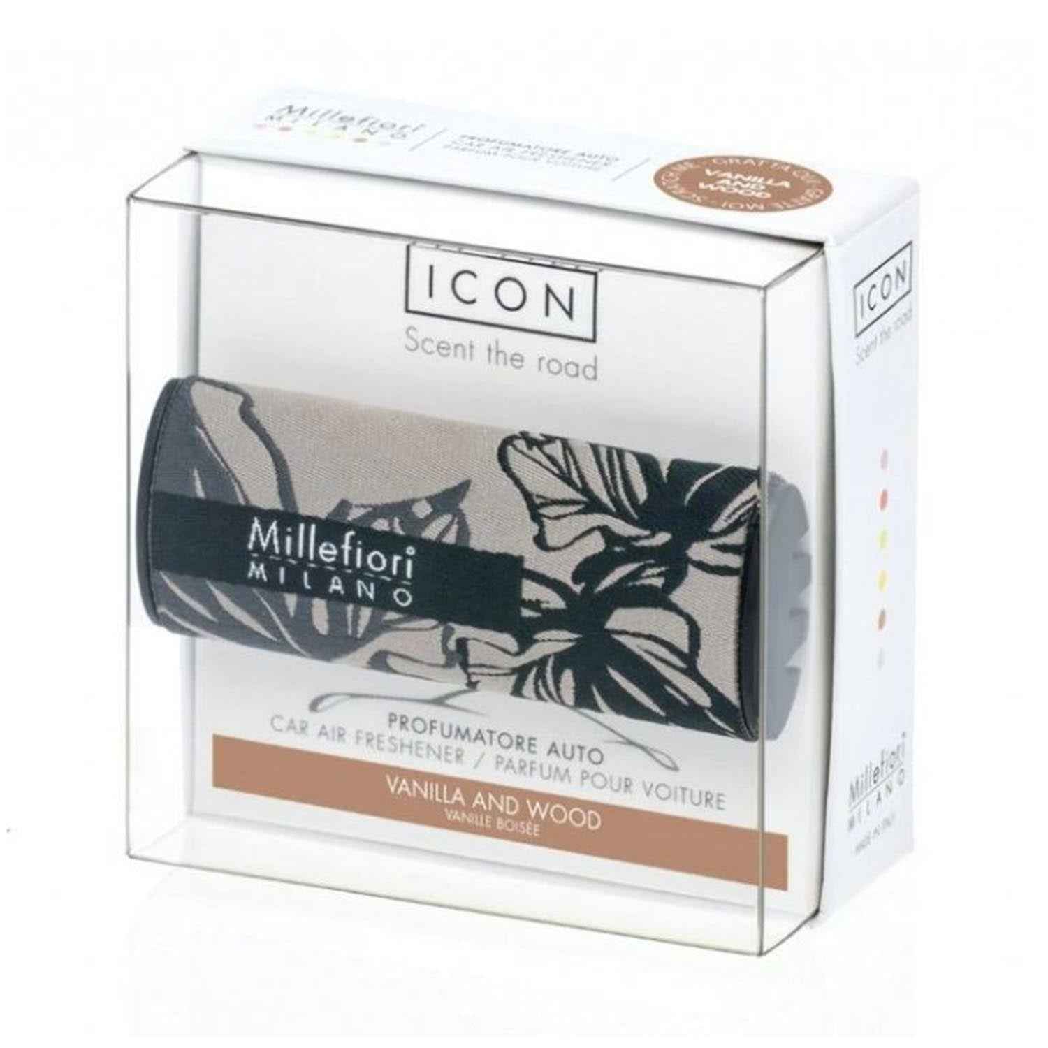 Millefiori Milano Icon Car Air Freshener Vanilla & Wood 1Un