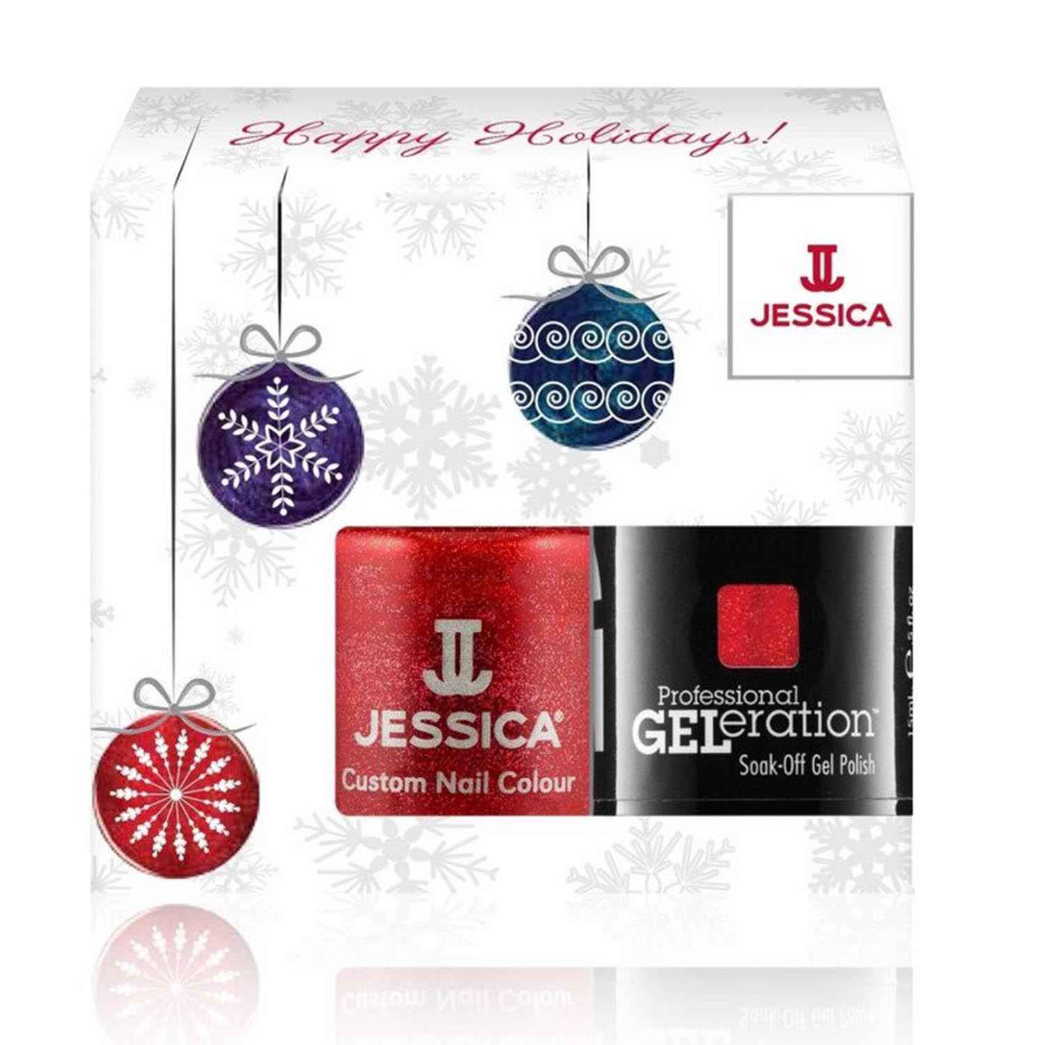 Jessica Custom Nail Colour Esmalte De Unhas Edicion Happy Holidays 15Ml + Jessica Professional Geleration 1U.