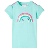 T-shirt infantil menta-claro 92