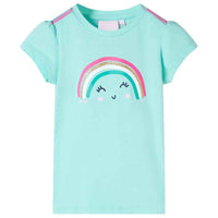 T-shirt infantil menta-claro 92