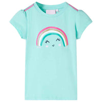 T-shirt infantil menta-claro 92