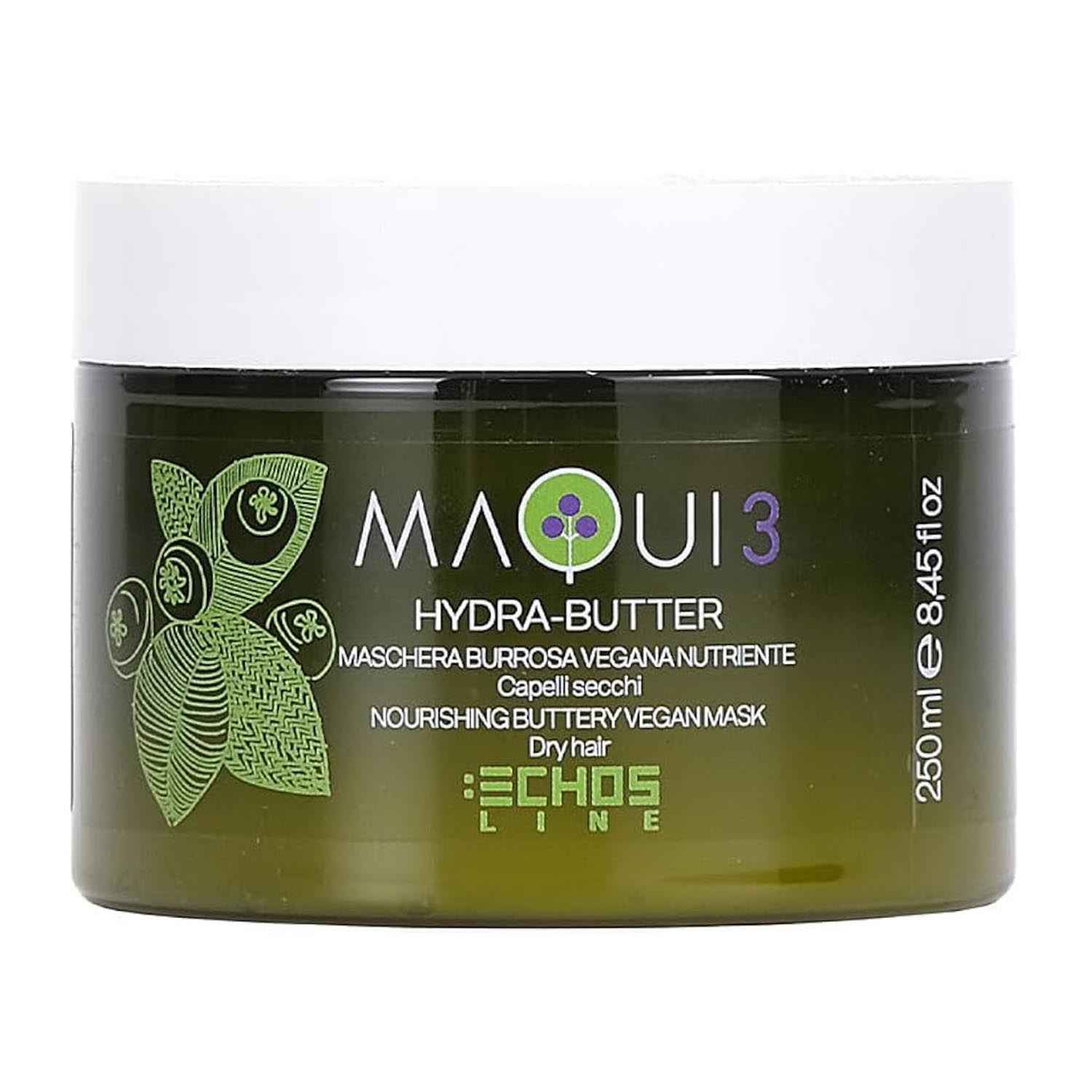 Echosline Maoui 3 Hydra-Butter Vegan Mascára Cabelo Graso 250Ml