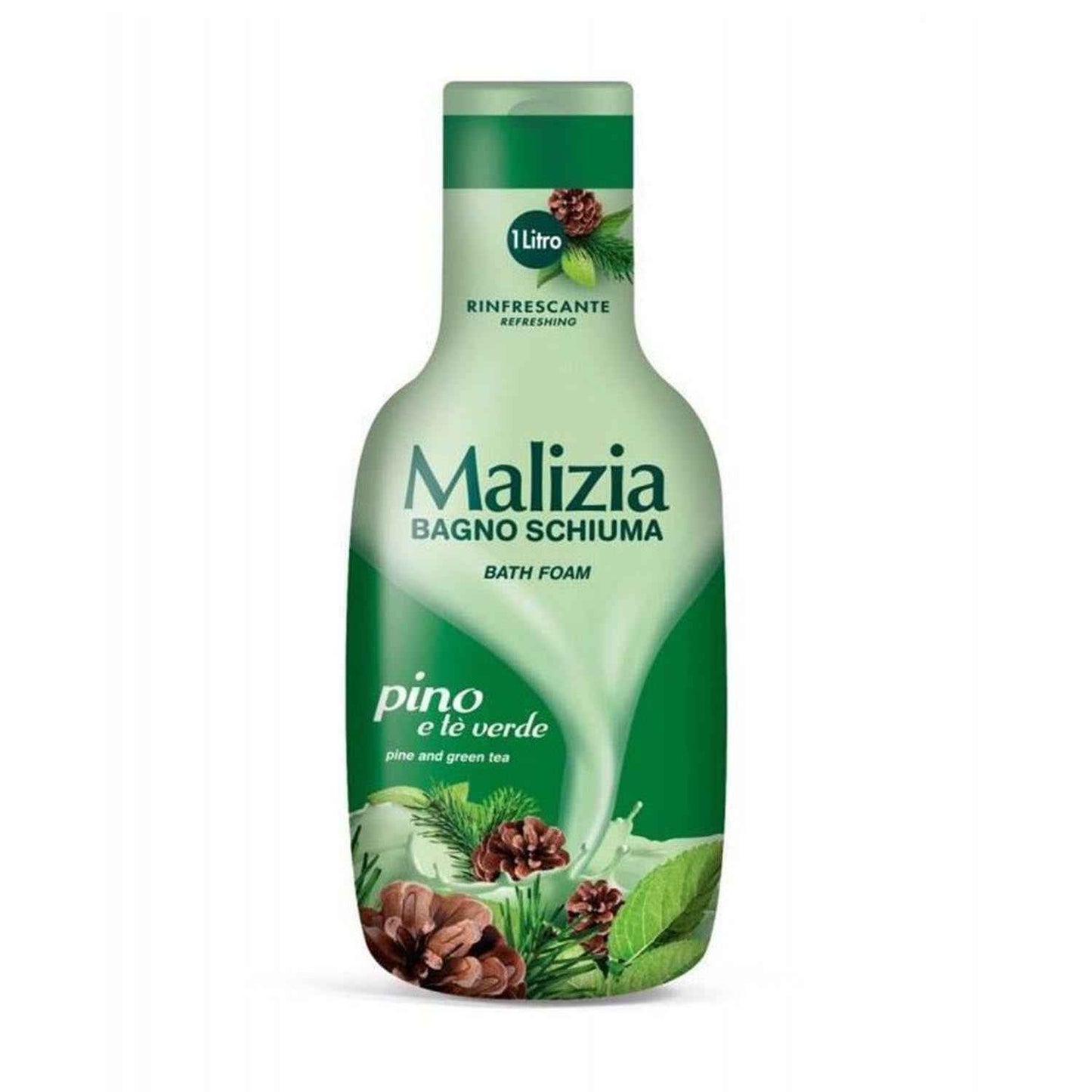 Malizia Pino Y Te Verde Espuma De Baño 1000Ml