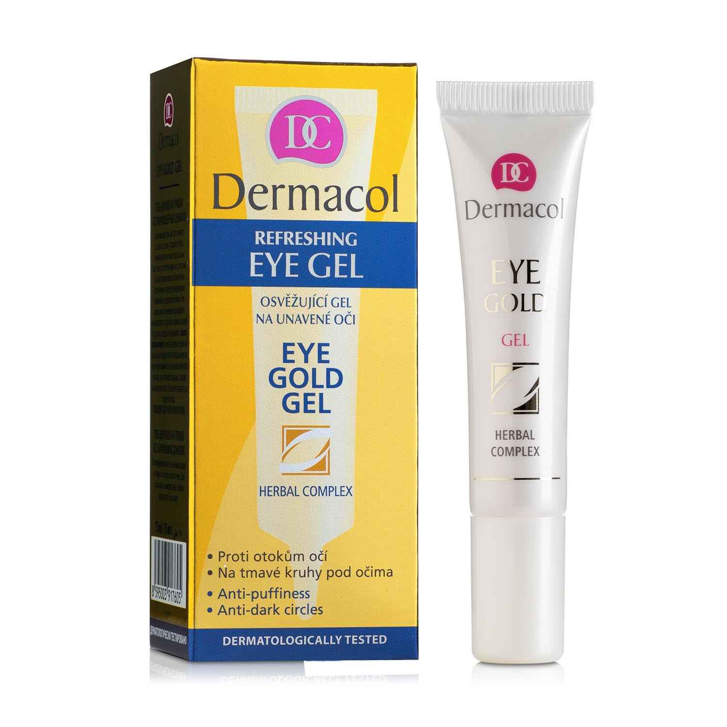 Dermacol Refreshing Eye Gold Gel Herbal Complex 15Ml