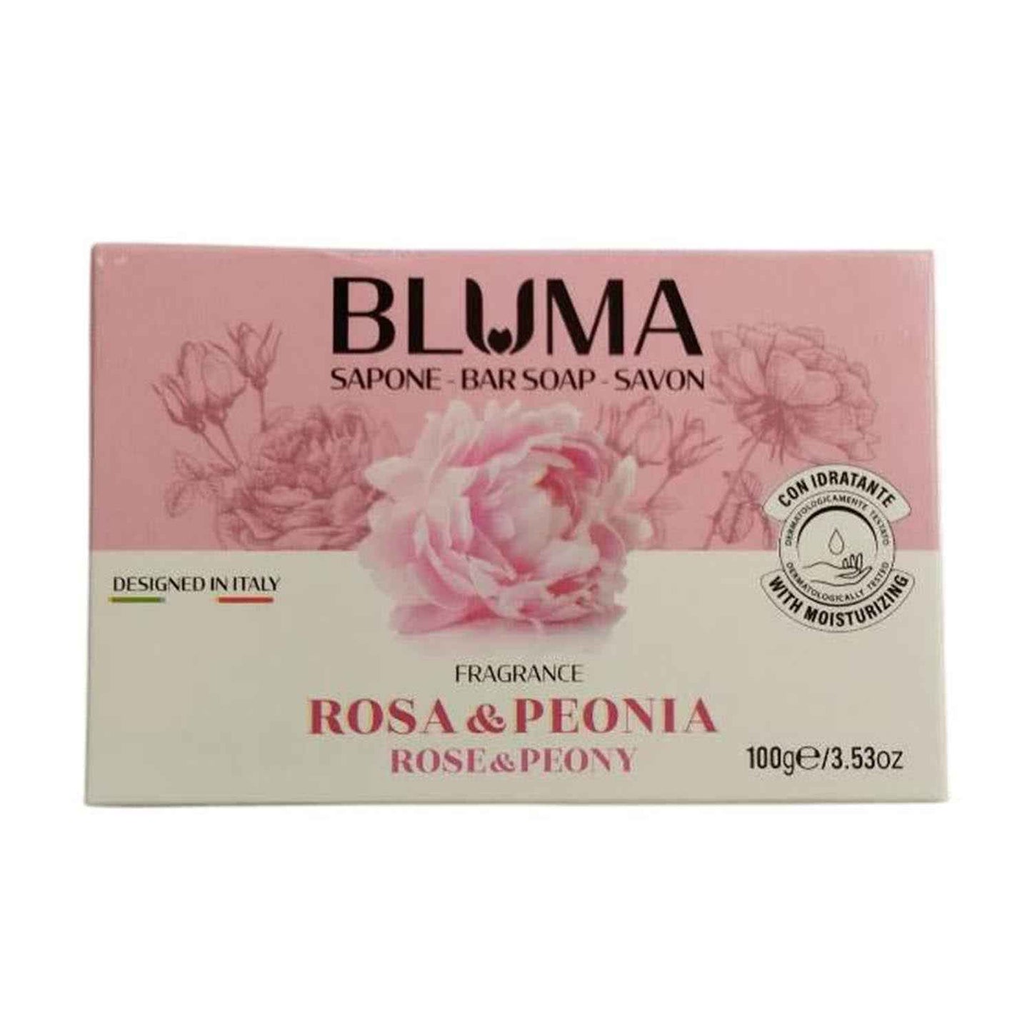 Bluma Rosa Peonia Fragrance Jabon Barra 100Ml