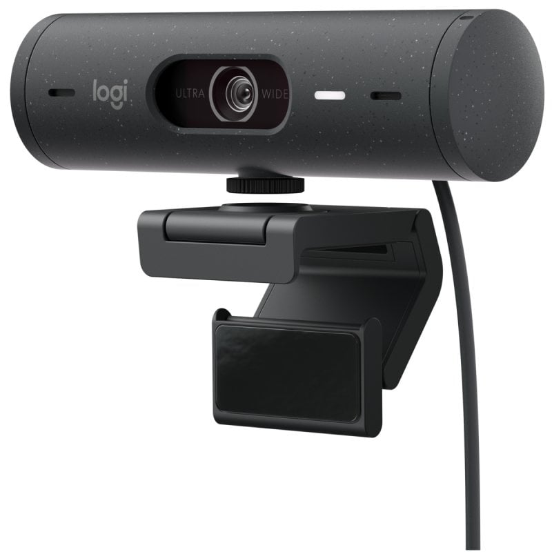 Logitech Brio 505 Webcam Full HD 1080p com Correção de Iluminação e Enquadramento Automático Grafite
