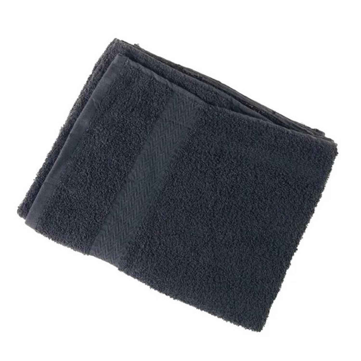 Eurostil Algodón Toallas Negras 40X80Cm Pack 12Un