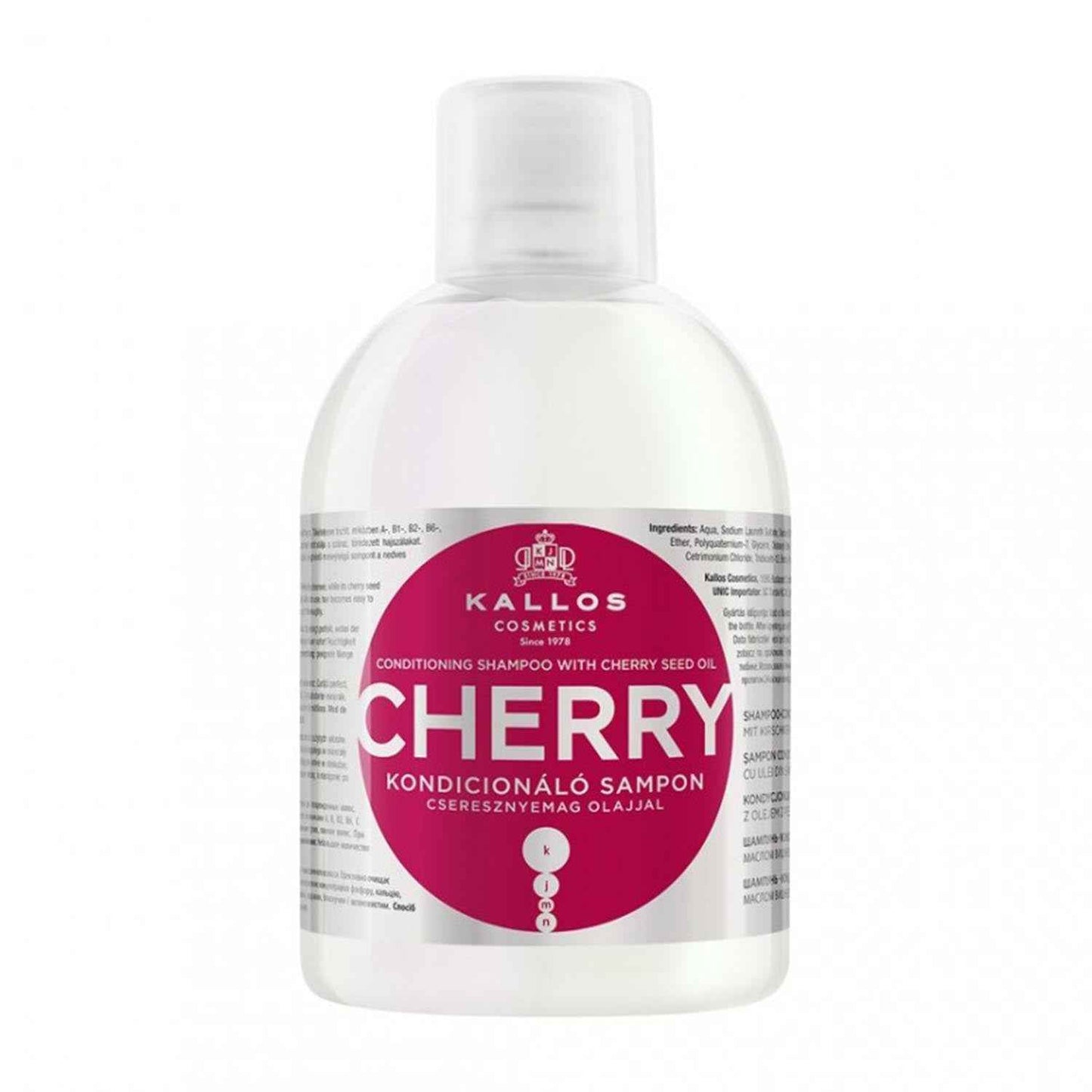 Kallos Cherry Shampoo Con Aceite Semillas De Cereza 1000Ml