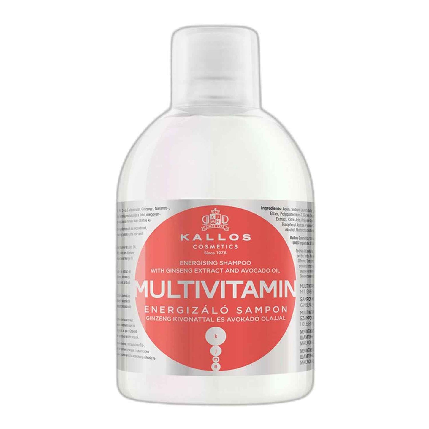 Kallos Multi-Vitamin Shampoo Energizante 1000Ml