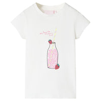 T-shirt infantil cor cru 92