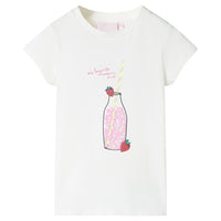 T-shirt infantil cor cru 92