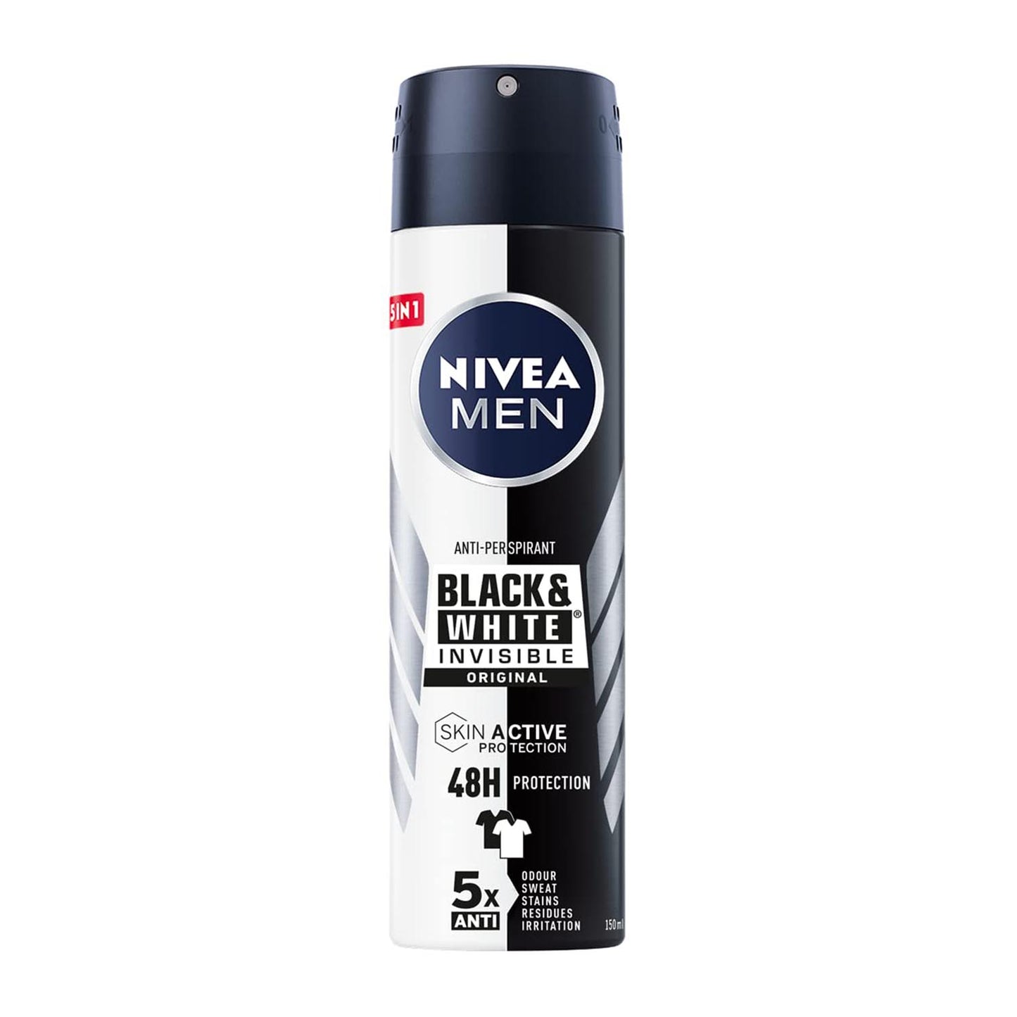 Nivea Men Black & White Desodorante Original 150Ml Vaporizador