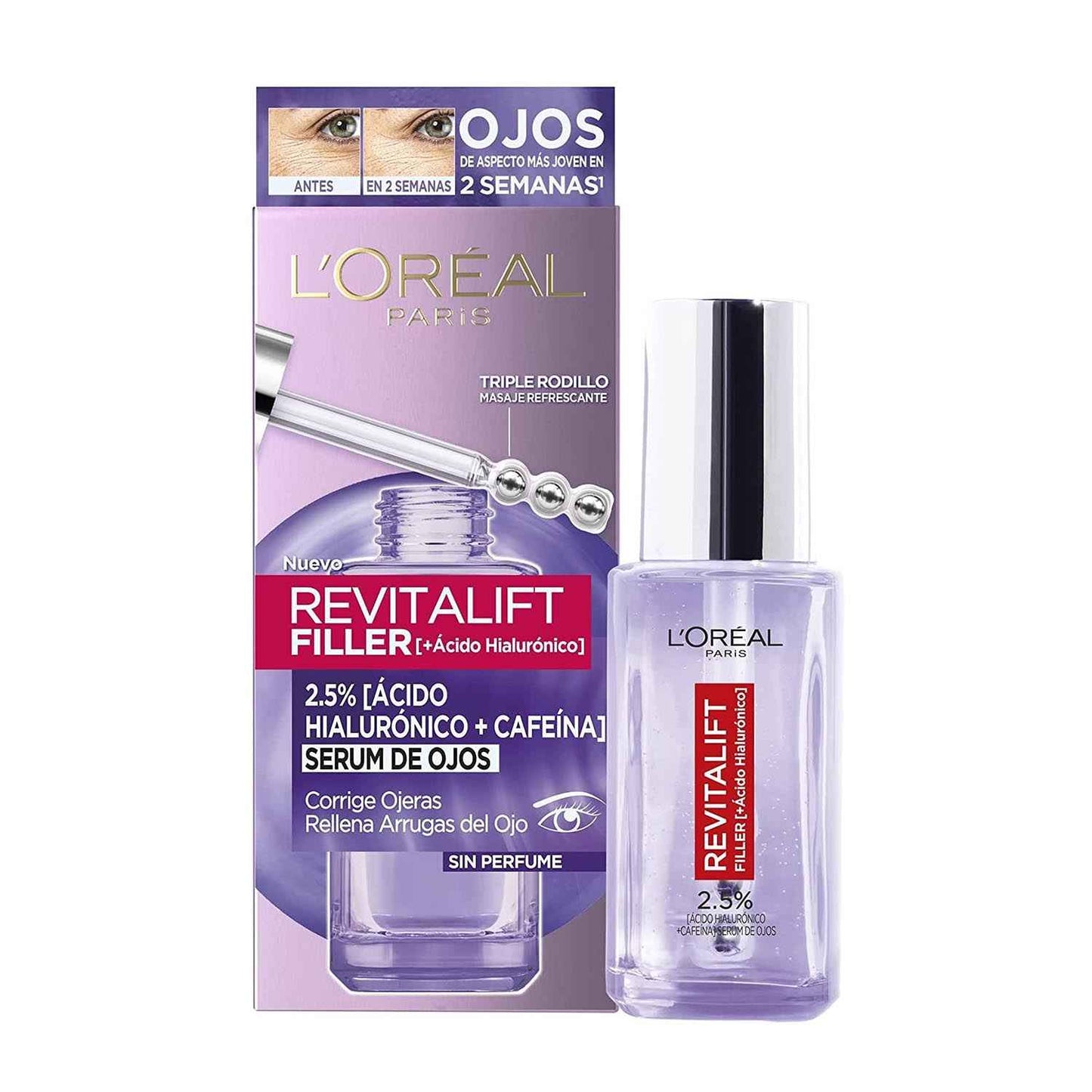 Loreal Revitalift Filler Serum De Olhos Acido Hyaluronico Sin Perfume 20Ml