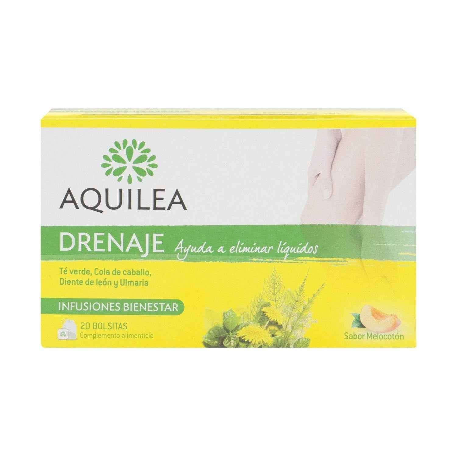 Aquilea Te Verde Drenaje Infusión Bienenestar 20 Bolsitas 1Un