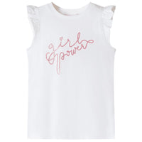 T-shirt para criança manga com folhos rosa-suave 92