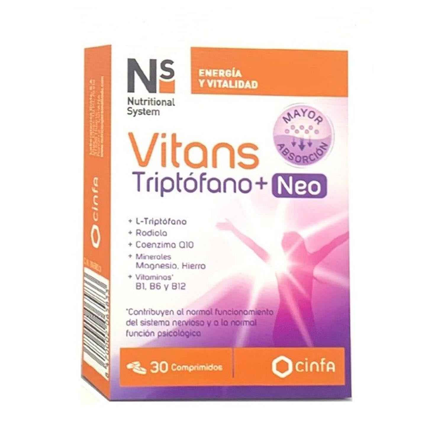 Nutritional System Vitans Triptofano+Neo 30 Capsulas 30Un