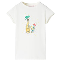 T-shirt infantil cor cru 92