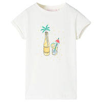 T-shirt infantil cor cru 92