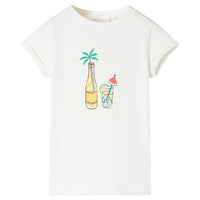 T-shirt infantil cor cru 92