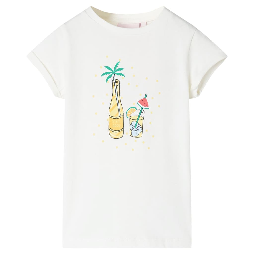 T-shirt infantil cor cru 92