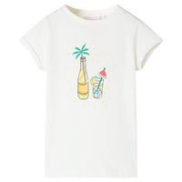 T-shirt infantil cor cru 92
