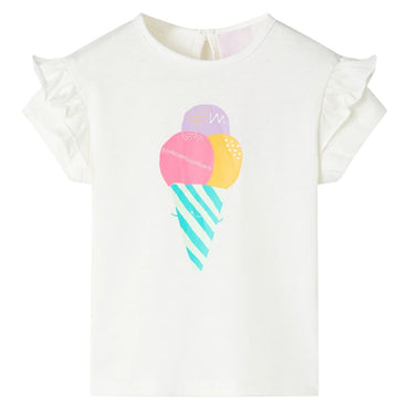 T-shirt infantil cor cru 92