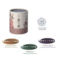 Conjunto de incensos japoneses - Hana-no-hana espiral