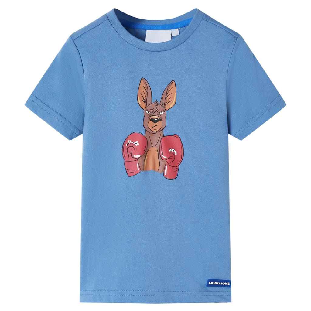T-shirt infantil com mangas curtas menta-escuro 92