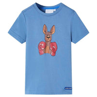 T-shirt infantil com mangas curtas menta-escuro 92