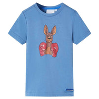 T-shirt infantil com mangas curtas menta-escuro 92