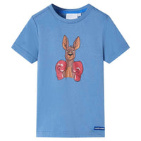 T-shirt infantil com mangas curtas menta-escuro 92