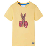 T-shirt infantil com mangas curtas menta-escuro 92
