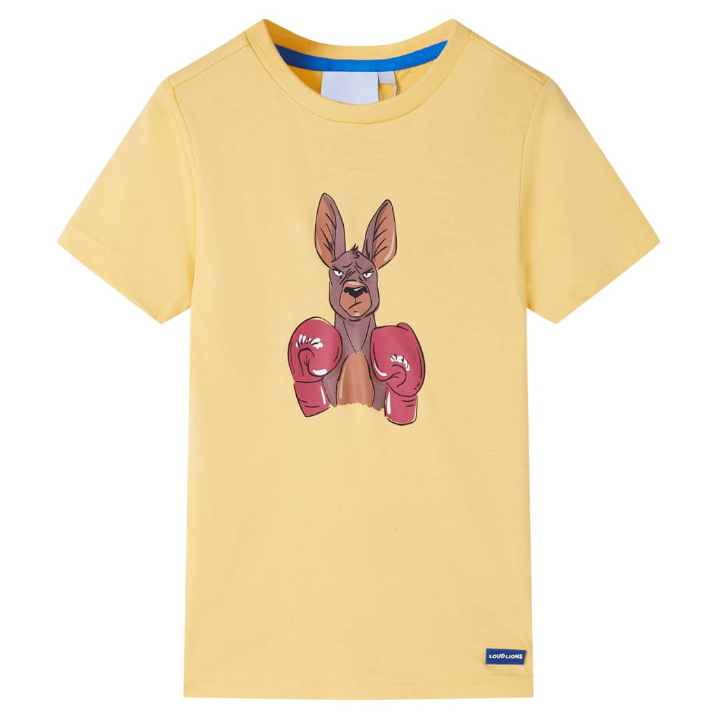 T-shirt infantil com mangas curtas menta-escuro 92