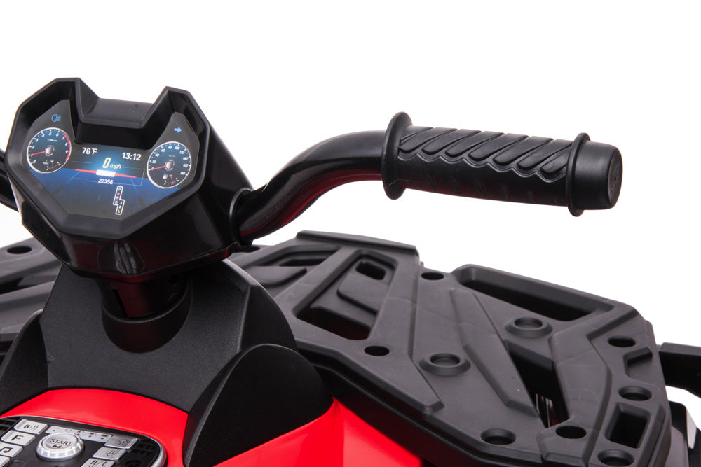 24 volt Elektrische Quad, 4 motoren, rubberen banden, leder zitting en meer!