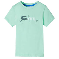 T-shirt manga curta para criança vermelho-claro 116