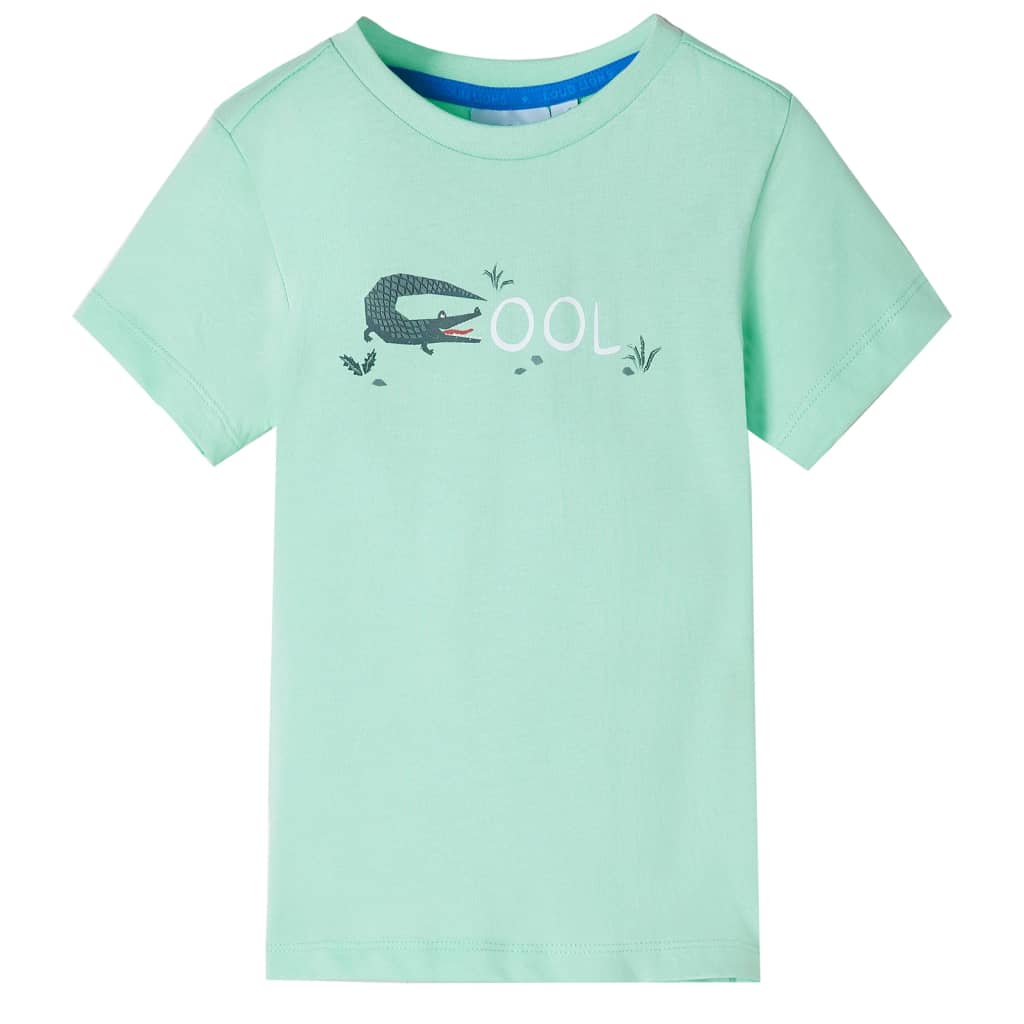 T-shirt manga curta para criança vermelho-claro 116