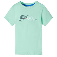 T-shirt manga curta para criança vermelho-claro 116