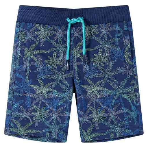 Calções de criança com cordão azul-escuro 92