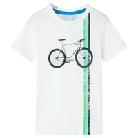 T-shirt de manga curta para criança cor cru 140
