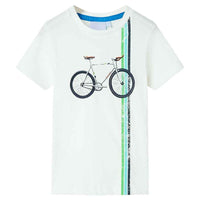 T-shirt de manga curta para criança cor cru 92