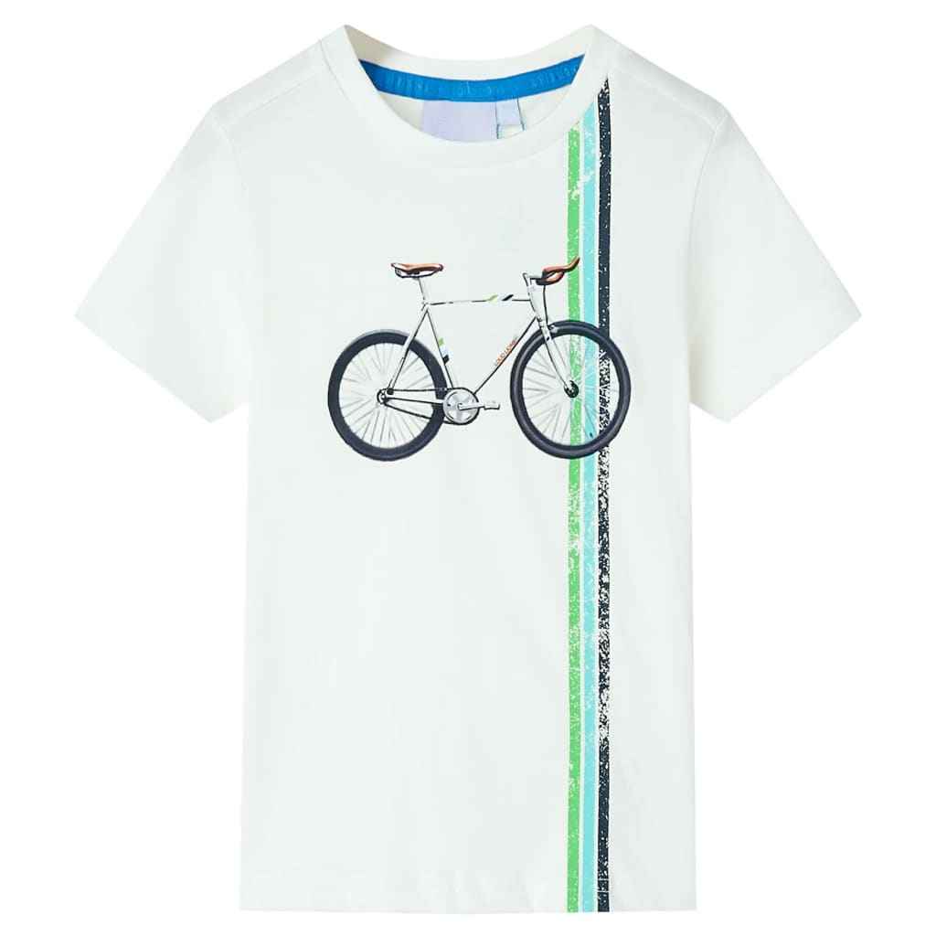 T-shirt de manga curta para criança cor cru 92