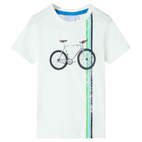 T-shirt de manga curta para criança cor cru 92